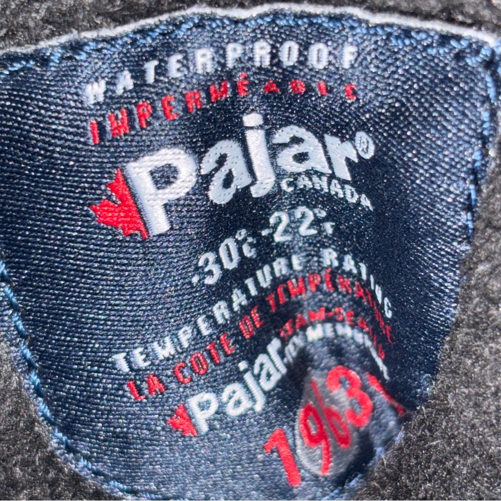 Pajar Boots Waterproof Black Size 5.5 - Picture 4 of 5